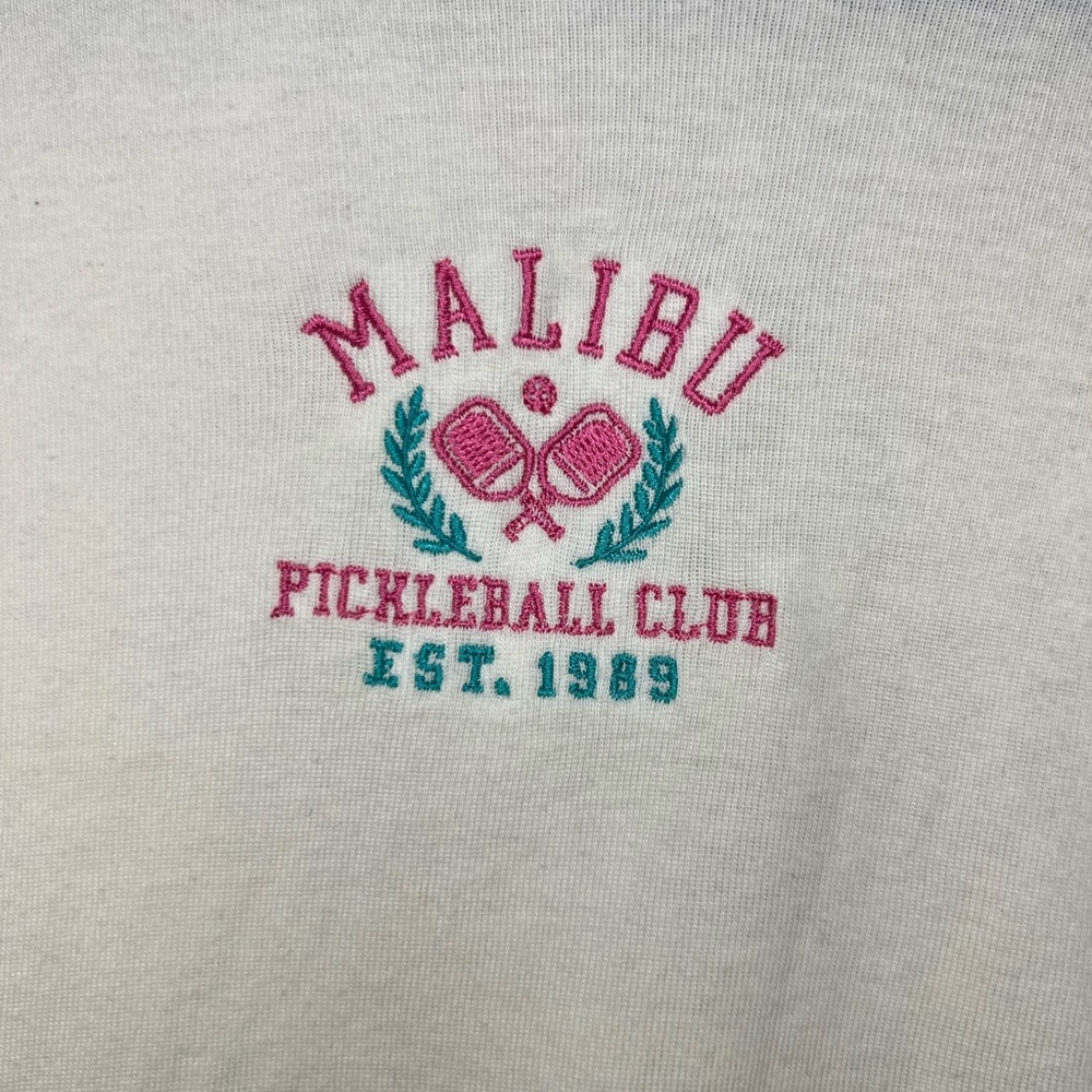 NWT Vinyl Icons Pickleball Cropped Tee - Picture 2 of 8